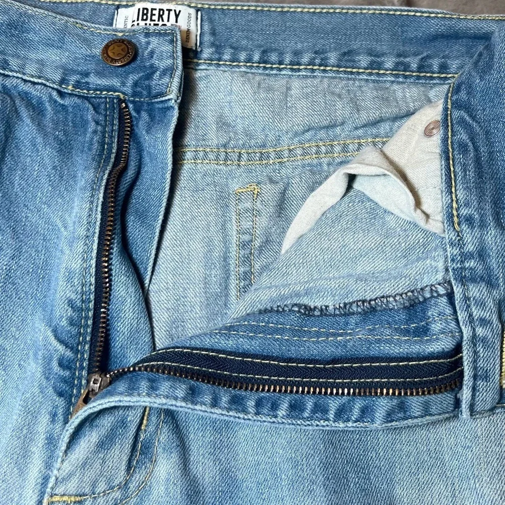 Vintage Liberty Blues Mens Size 38 Tall Denim Shorts Casual Rugged Jorts Retro